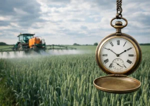 2026 gazdálkodási évben minden növényvédelmi permetezés kezdő óráját rögzíteni szükséges minden egyes permetezésnél